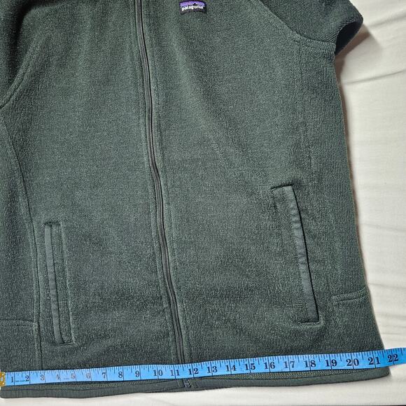 Patagonia Vintage Full-Zip Fleece Jacket with Mock Neck Collar Green Men's XL - Picture 10 of 12